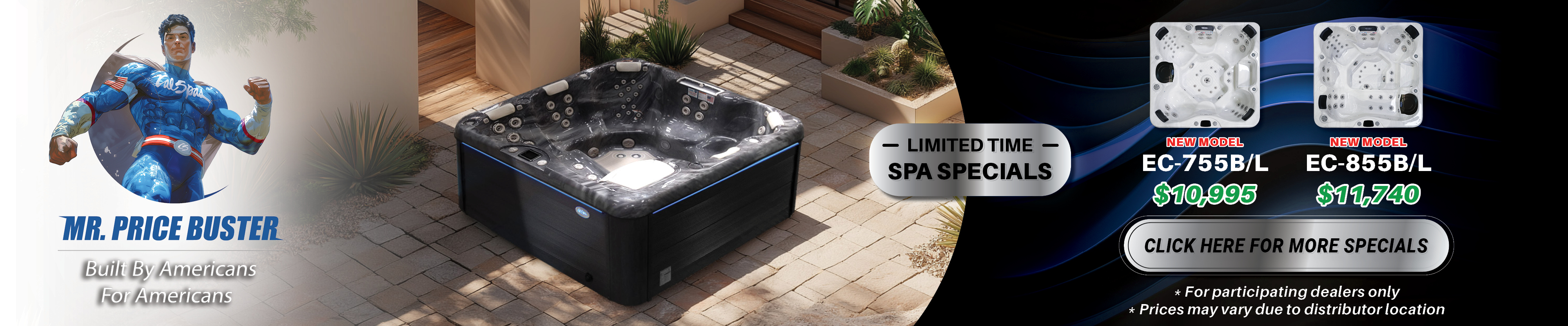 Calspas hot tub being used in a family setting - Westminister
